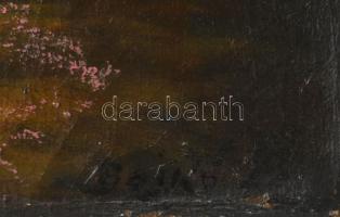 Olvashatatlan jelzéssel: Erdőrészlet. Olaj, vászon, kissé sérült, 40×29 cm