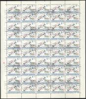 1984 Olimpia Mi 2782 2 db teljes ív két különböző ívszélekkel