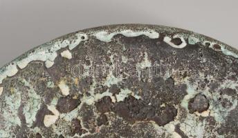 Mihály Béla vulkánmázas váza jelzett, hibátlan, d: 29 cm