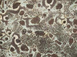 Mihály Béla vulkánmázas váza jelzett, hibátlan, d: 29 cm