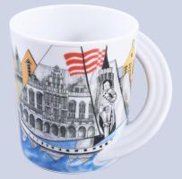 Rosenthal "Bremen" bögre. Designer: Katerina Hladikova. Jelzett, hibátlan, m: 8,5 cm