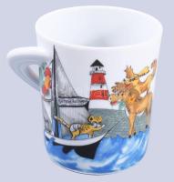 Rosenthal "Bremen" bögre. Designer: Katerina Hladikova. Jelzett, hibátlan, m: 8,5 cm