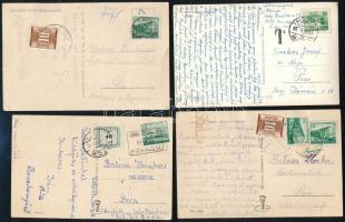 1952-1966 4 db portós küldemény