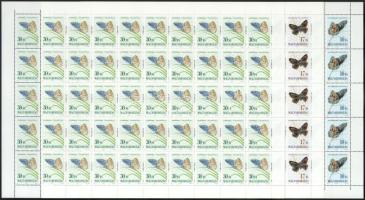 1993 Lepke VI. - Magyarországi lepkék hajtatlan teljes ívsor