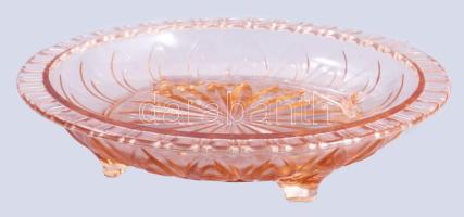 Barackszínű kínáló, hibátlan, d: 21 cm