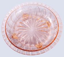 Barackszínű kínáló, hibátlan, d: 21 cm