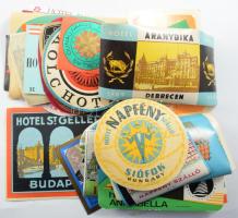 55 db magyar bőröndcímke, hotel címke