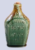 1895-1970 Budapesti Porcelángyár kulacs, m: 11 cm