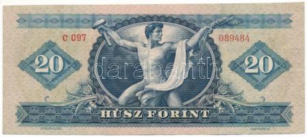 1960. 20Ft "C 097 089484" T:F
Hungary 1960. 20 Forint "C 097 089484" C:F
Adamo...