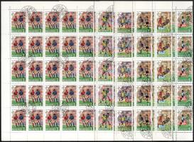 1990 Labdarúgó VB (VI.) - Olaszország sor hajtott 50-es teljes ívekben (10.000)