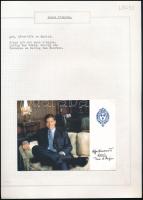 Bourbon Lajos Alfonz, Anjou hercege (1974- ) aláírt üdvözlőlapja / Autograph signature of Louis Alphonse de Bourbon, Duke of Anjou (1974- )