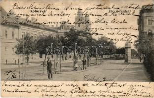 1905 Kolozsvár, Cluj; utcai részlet. Lepage Lajos kiadása / street view (apró szakadás / tiny tear)