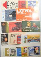 Gyufacímke gyűjtemény: kb. 450 db vegyes, főként csehszlovák gyufacímke, berakóban