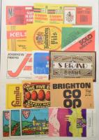 Gyufacímke gyűjtemény: kb. 450 db vegyes, főként csehszlovák gyufacímke, berakóban