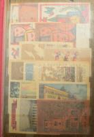 Szovjet gyufacímke gyűjtemény: kb. 280 db gyufacímke, berakóban