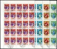 1988 Olimpia (IX.) - Szöul sor hajtott 50-es teljes ívekben (7.500)