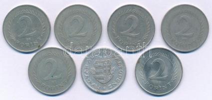 1946. 1Ft Al "Kossuth-címer" + 1950. 2Ft Cu-Ni + 1957. 2Ft Cu-Ni + 1962. 2Ft Cu-Ni + 1963....