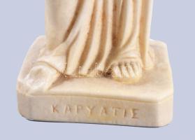 Műgyanta asztaldísz, kis kopással, m: 24 cm