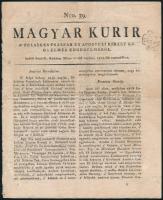 1814 A Magyar Kurir 39. száma, 1814. május 17., kissé viseltes állapotban, 8 p.
