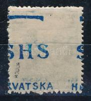 SHS 1918 Arató 25f a hátoldalra is került felülnyomat (elcsúszott) Signed: Bodor Certificate: Zrinjscak