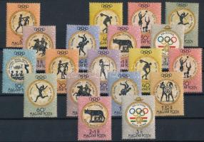 1960 Olimpia (III.) Róma sor XIII. A 30f kulcsérték nélkül és XIII. B vízjellel