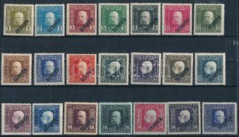 Feldpost Szerbia 1916 Ferenc József teljes sor (**39.000)