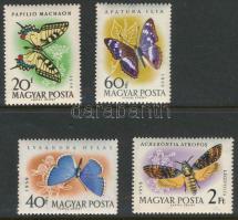 1959 Lepke (I.) 20f, 40f, 60f és 2Ft XIII A vízjellel (10.710) (1Ft nélkül / without)