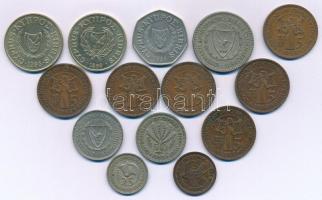 Ciprus 1955-1998. 14db-os érmetétel T:AU-F Cyprus 1955-1998. 14pcs coin lot C:AU-F