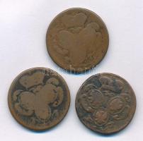 Csehország / Történelmi tartomány 1760-1761. 1gr Cu Bécs (3db, 2xklf) T:VF,F
Bohemia 1760-1761. 1 G...