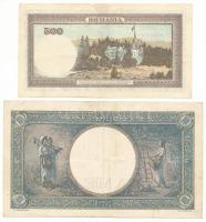 Románia 1941. 500L "V/7 0565432" + 1000L "F.1270 0872" T:F, szép papír
Romania ...