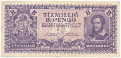 1946. 10.000.000BP T:F, szép papír Adamo P38