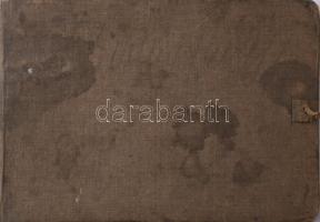 B Bóday Imre (XX. sz. eleje): Vázlatkönyv női aktokkal, I. világháborús helyszínrajzokkal stb., össz...