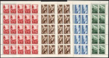 1942 Repülő alap III. teljes ívsor + 20f ív másodpéldány