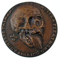 Csúcs Ferenc (1905-1999) 1986. "ANDREAS BÓNA STOMAT. MED. UNIV. / MULTRA FERAT HOMO QUI VULT ANINGERE PALMAM" kétoldalas, öntött bronz emlékérem, peremén "7"-es sorszám (96mm) T:AU CS.: 69.