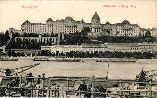 Budapest I. Királyi vár, Várkert Bazár, Hotel Fiume szálloda, gőzhajó (EK)