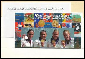 2012 MOB XIV. Gyűjtőtalálkozó emlékívpár "A MABÉOSZ ELNÖKSÉGÉNEK AJÁNDÉKA" hátoldali felirattal