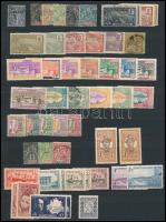 Karib-térség (francia gyarmatok) 1890-1950 69 db klf bélyeg A/4 berakólap 2 oldalán