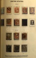 USA gyűjtemény 3 db vastag előnyomott albumban a kezdetektől, sok bélyeg, megnézendő anyag