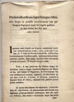 1767. 6 oldalas, latin nyelvű nyomtatvány