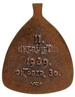 1989. "Nem késő még - Sportvetélkedő / II. kerület 1989. október 30." kétoldalas, öntött b...