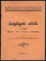 Fehrentheil-Gruppenberg László: Szigligeti séták. 1. füzet: Kikötő - Vár - Réhely - Rókarántó. Szigliget Életrajza I. Bp., 1937, szerzői kiadás (Egyesült Kő- Könyvnyomda), 23+[1] p. Kiadói tűzött papírkötés, kissé foltos borítóval.