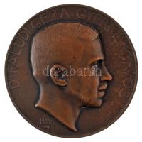 Berán Lajos (1882-1943) 1918. "Dr. Faludi Géza gyermekorvos" kétoldalas, vert, bronz emlékérem (60mm) T:XF HP.: 1181., HV.: 133.