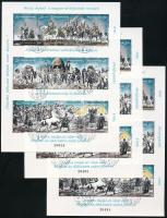 1996 Feszty-körkép: A magyarok bejövetele 3 db blokk (12.000)