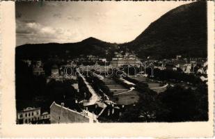 1937 Brassó, Kronstadt, Brasov; látkép, park, Városháza / general view, park, town hall. photo