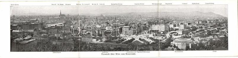 Vienna from the Prater ferris wheel panoramacard