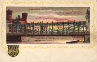 Vienna Augarten bridge litho