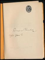 Reményik Sándor: Atlantisz harangoz. Versek. ALÁÍRT! Bp., 1925, Magyar Irodalmi Társaság. Kiadói pap...