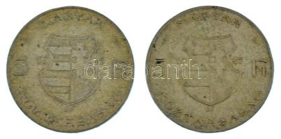 1947. 5Ft Ag "Kossuth" (2x) T:VF,F patina
Adamo F8.1
