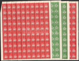 1946 Adópengős sor hajtott teljes ívekben a 200ezerAP nélkül (Mi 939 missing)