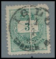 1881 3kr szép papírránccal (ex Orbán, Sebestyén aranyérmes kiállítási gyűjteményből)